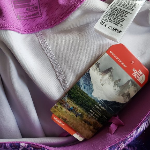 NWT North Face Fern Print Motus Purple Capri XL - Picture 10 of 10